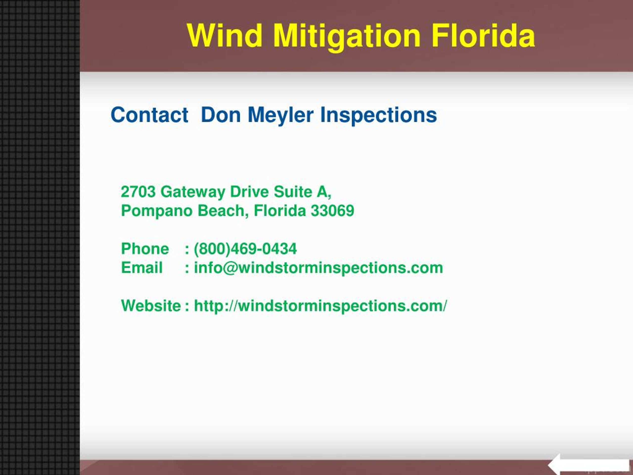 PPT Wind Mitigation Florida PowerPoint Presentation free download