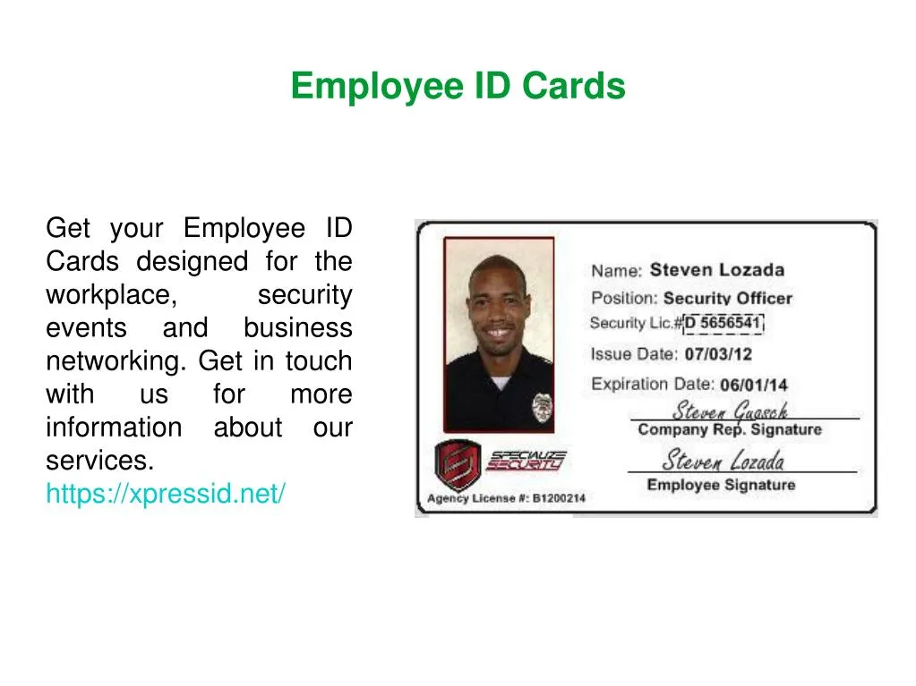 Id Card Powerpoint