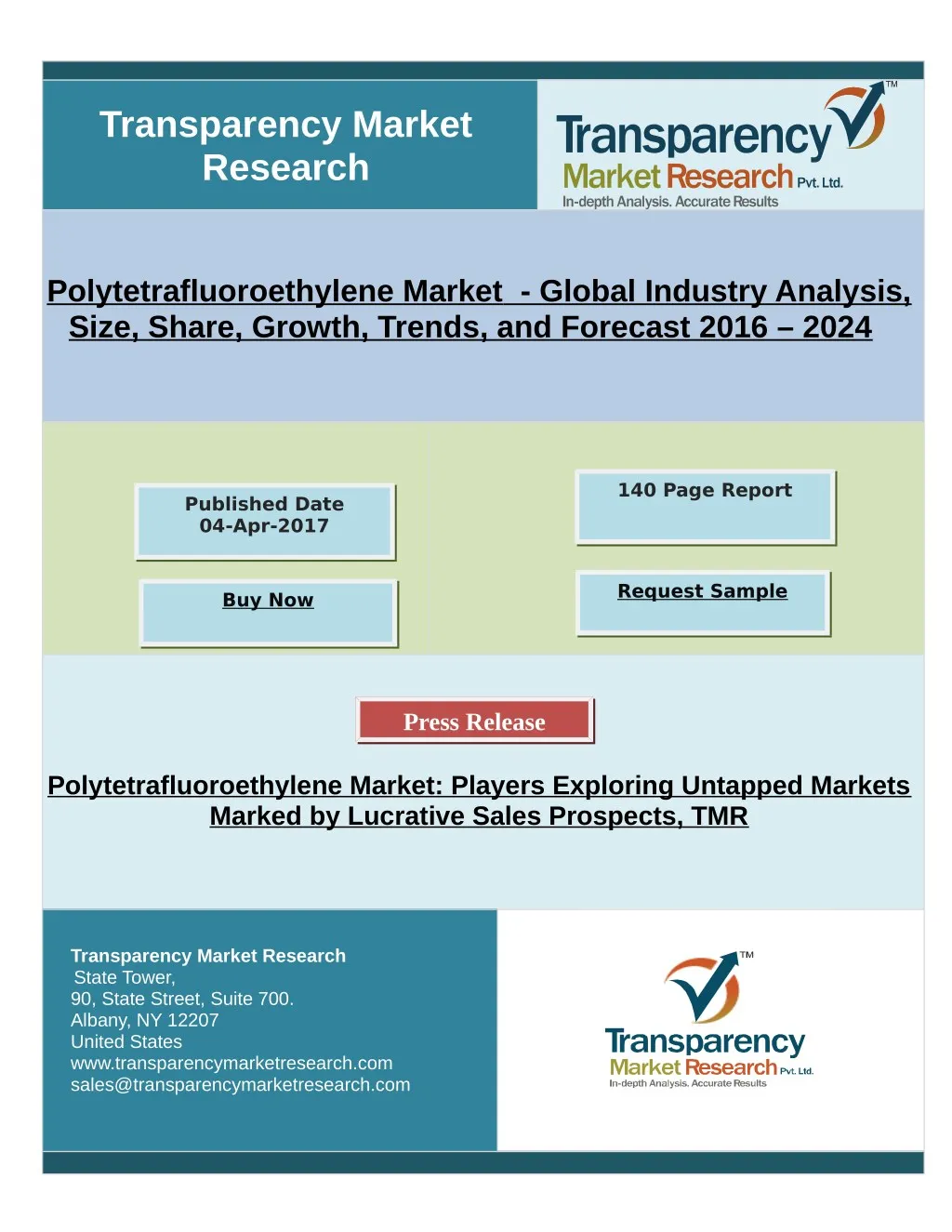 PPT - Polytetrafluoroethylene Market - Global Industry Analysis and ...