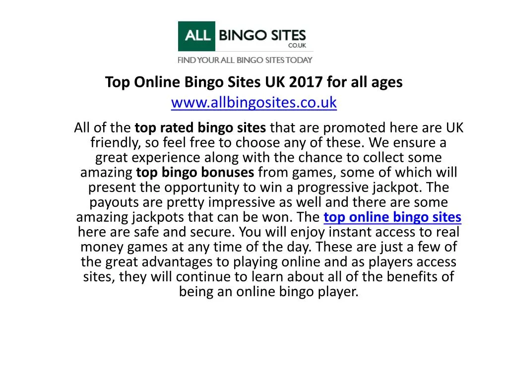 top online bingo sites uk 2017 for all ages www allbingosites co uk n.