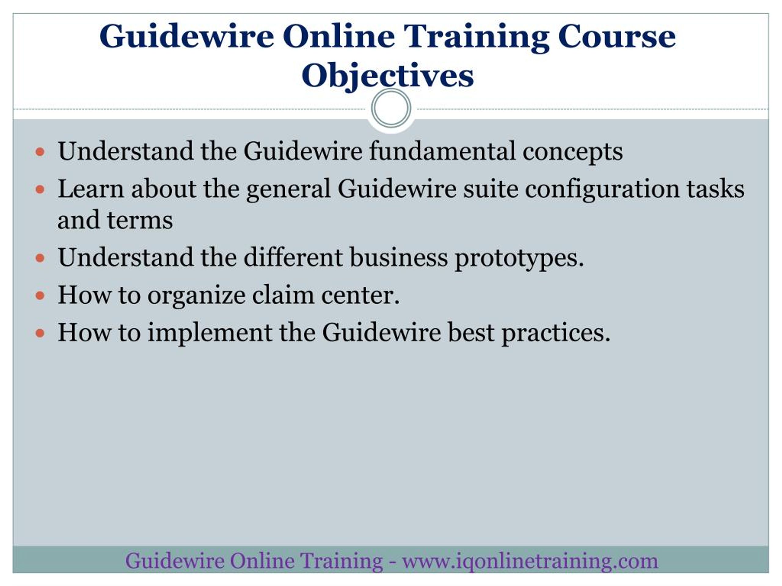 PPT Boost your career with comprehensive Guidewire Online Training