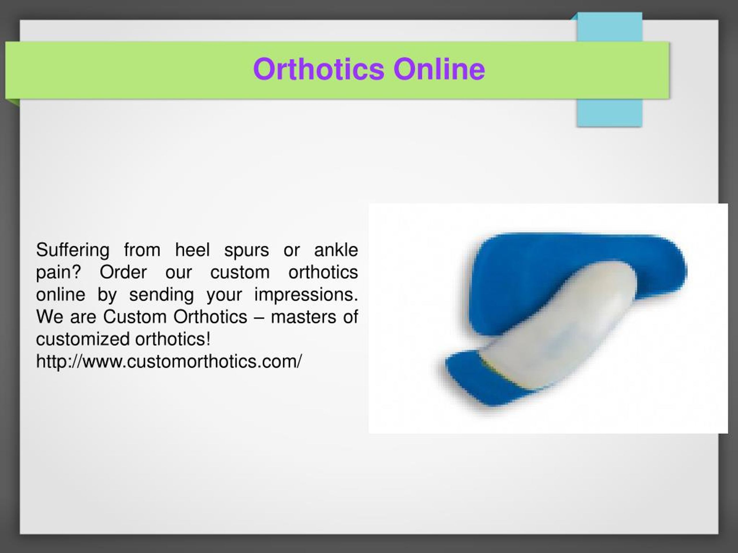 custom orthotics online