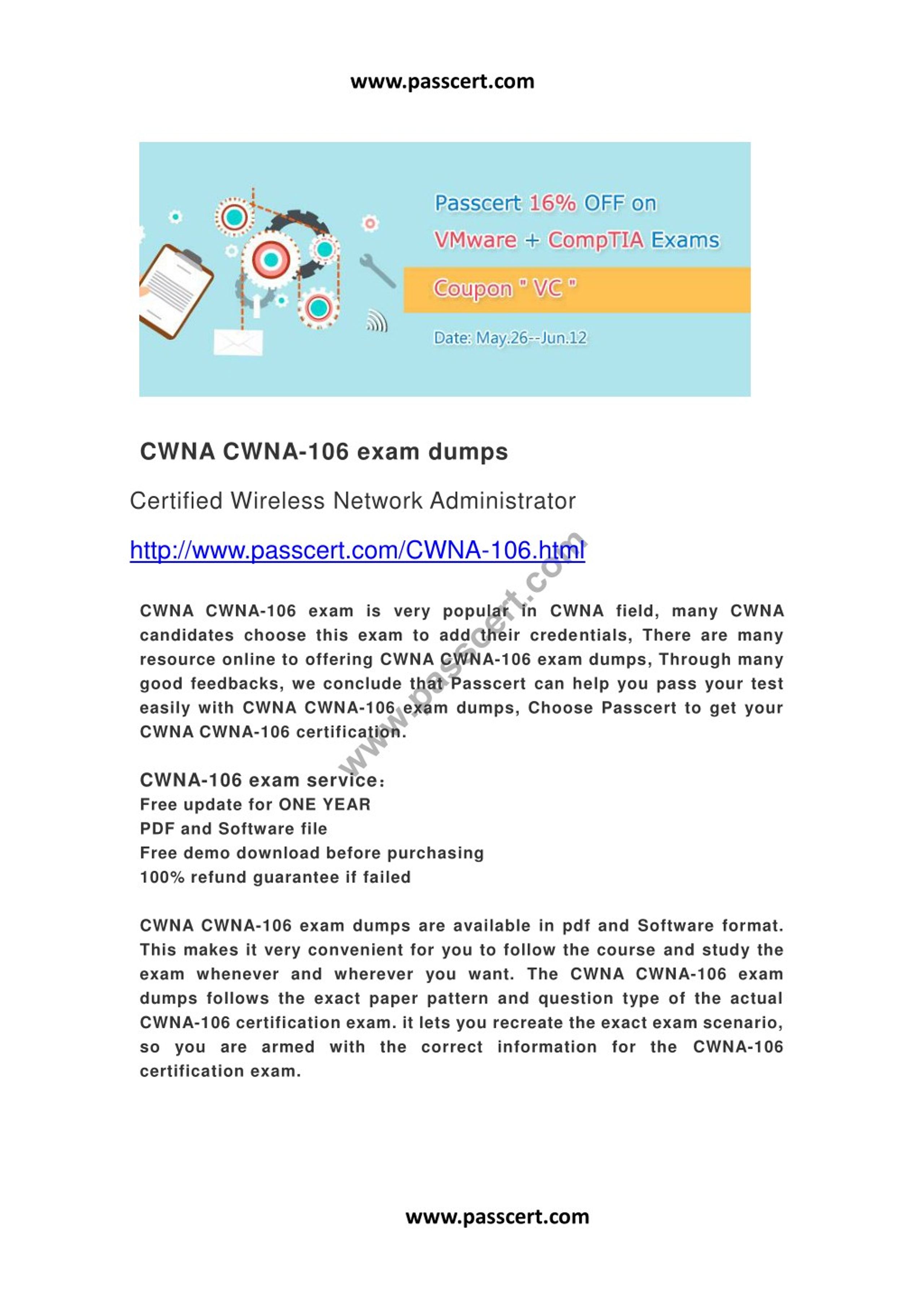 PPT - CWNA CWNA-106 exam dumps PowerPoint Presentation, free download 