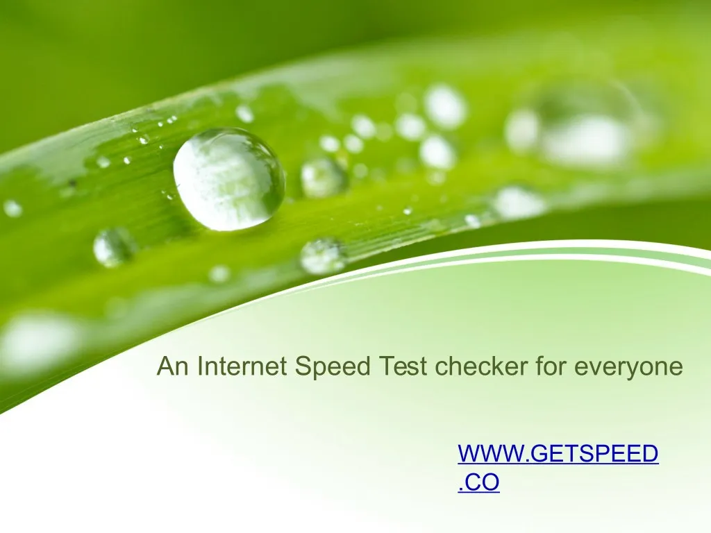 internet speed test checker