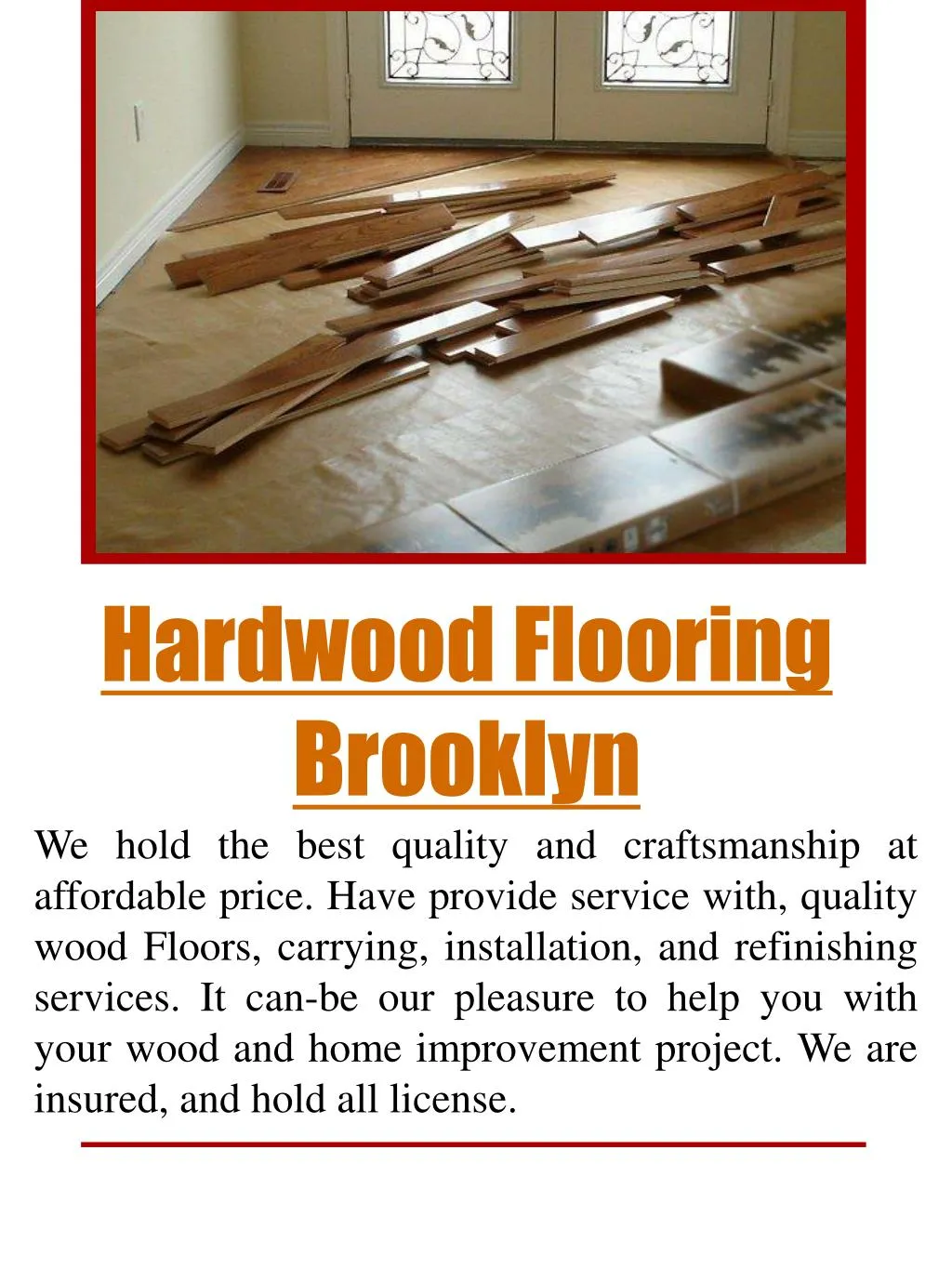 PPT Wood flooring installation brooklyn PowerPoint Presentation, free