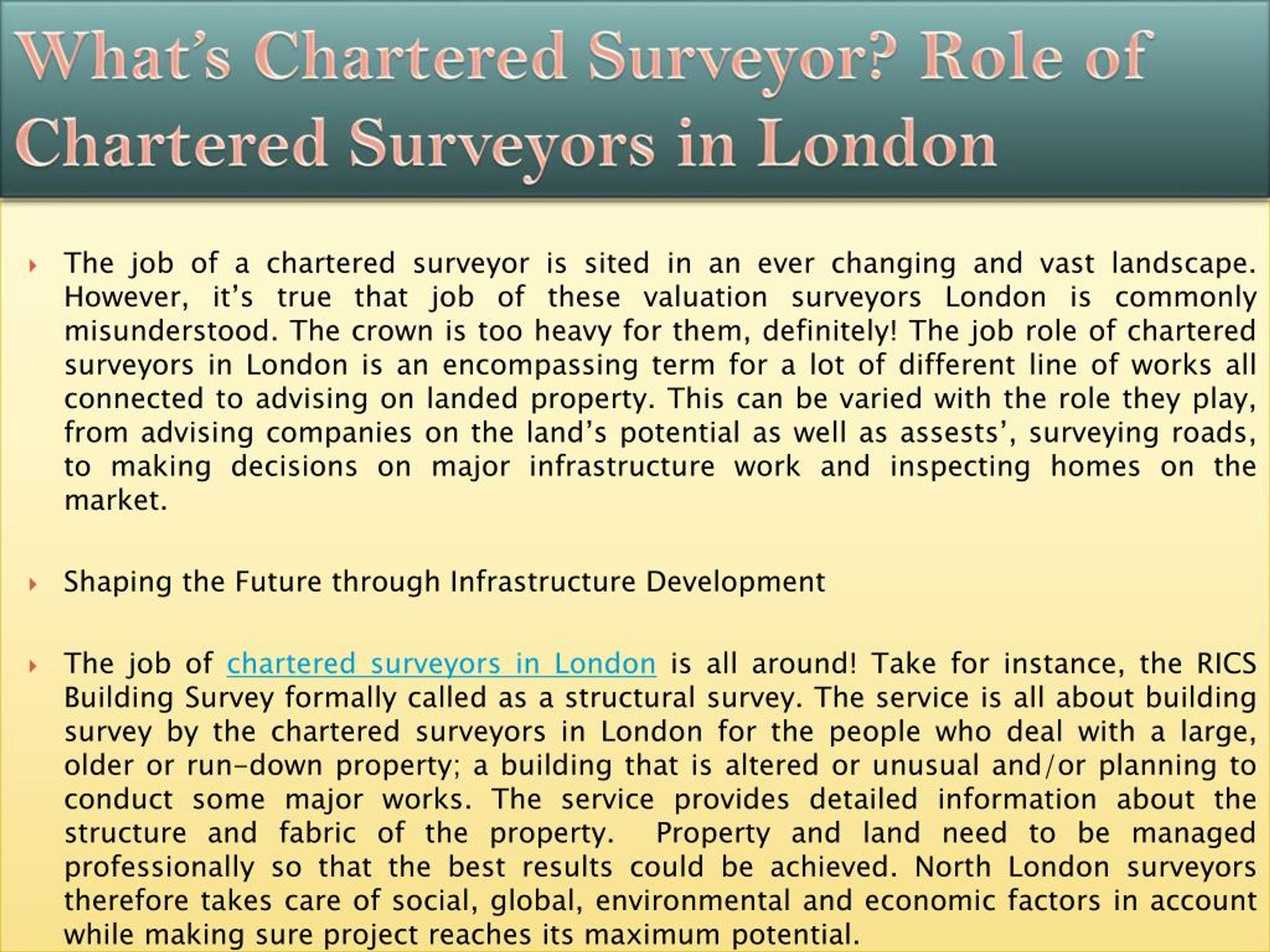 chartered surveyor job role
