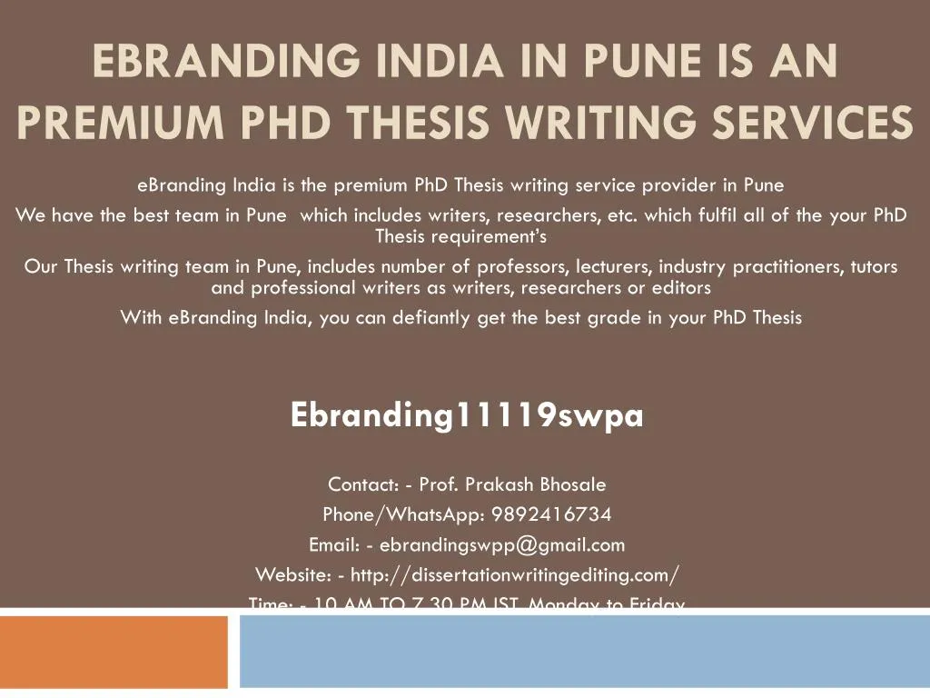 phd thesis writing services in pune