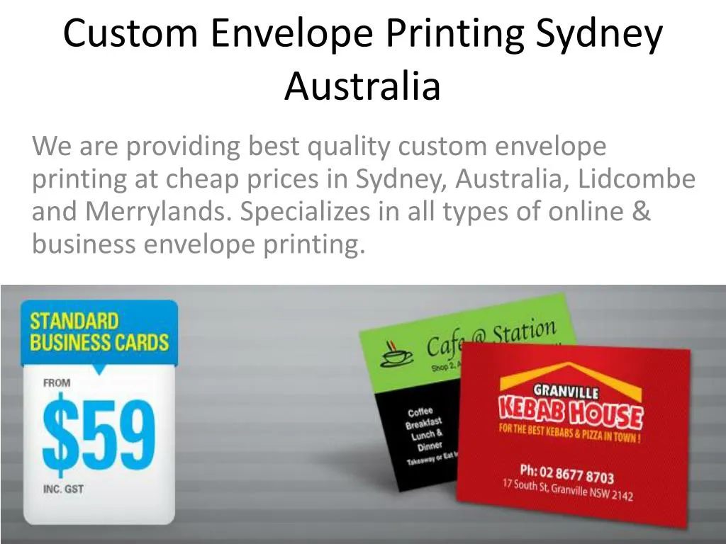 custom envelope printing sydney australia n.