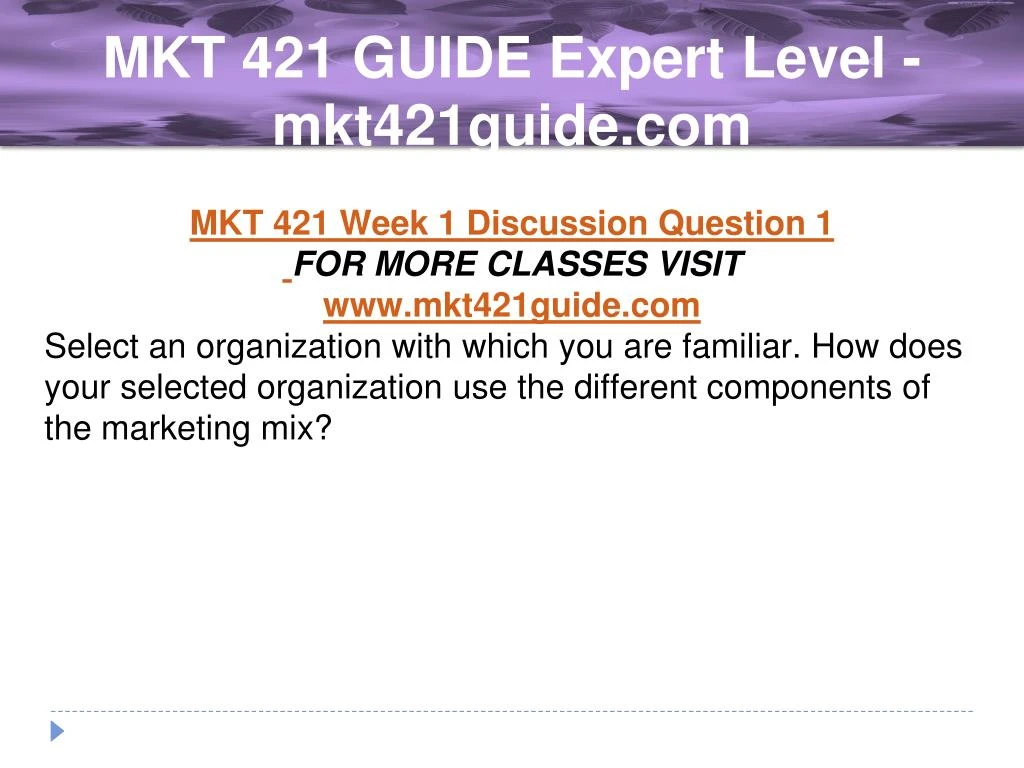 marketing mix mkt 421 marketing mix mkt 421