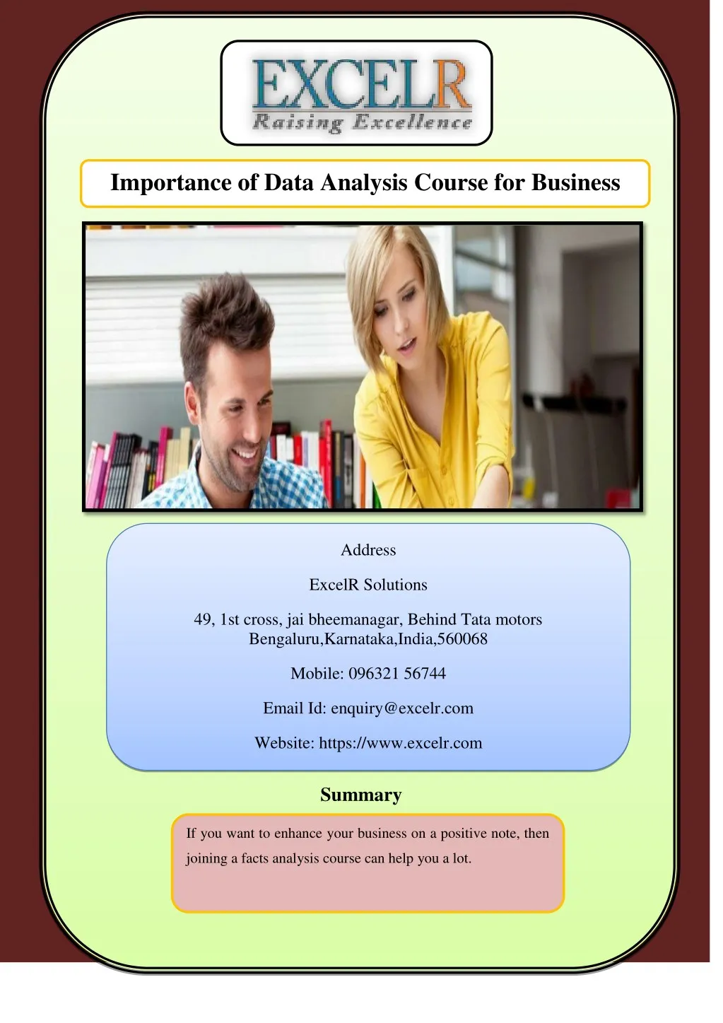 PPT Importance Of Data Analysis Course For Business PowerPoint 