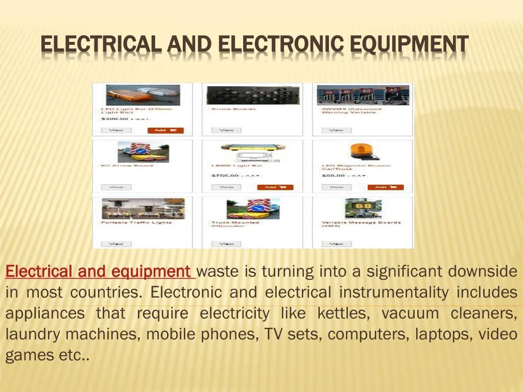PPT - Electrical and Electronic Equipment PowerPoint Presentation, free ...