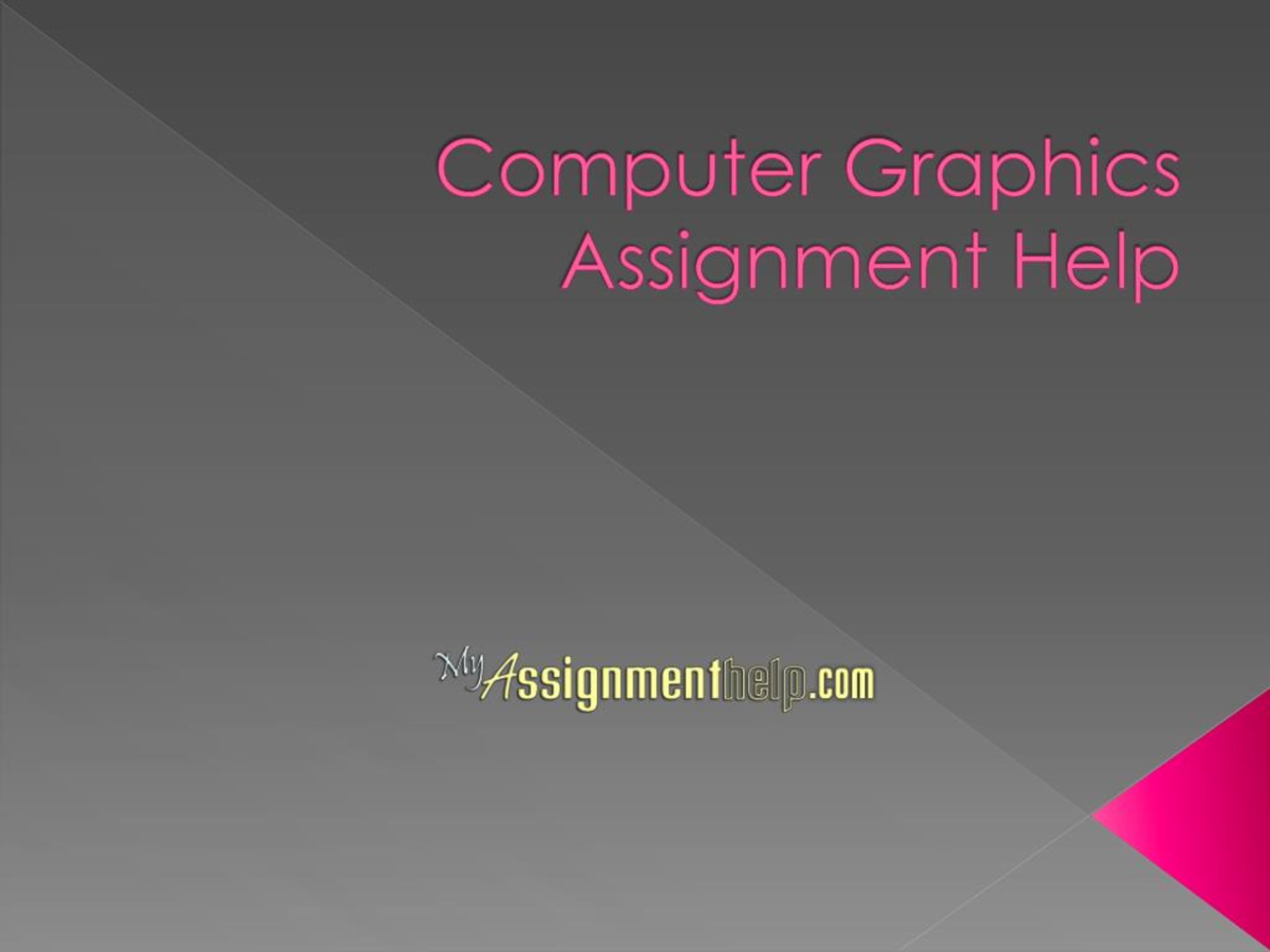 assignment on computer graphics
