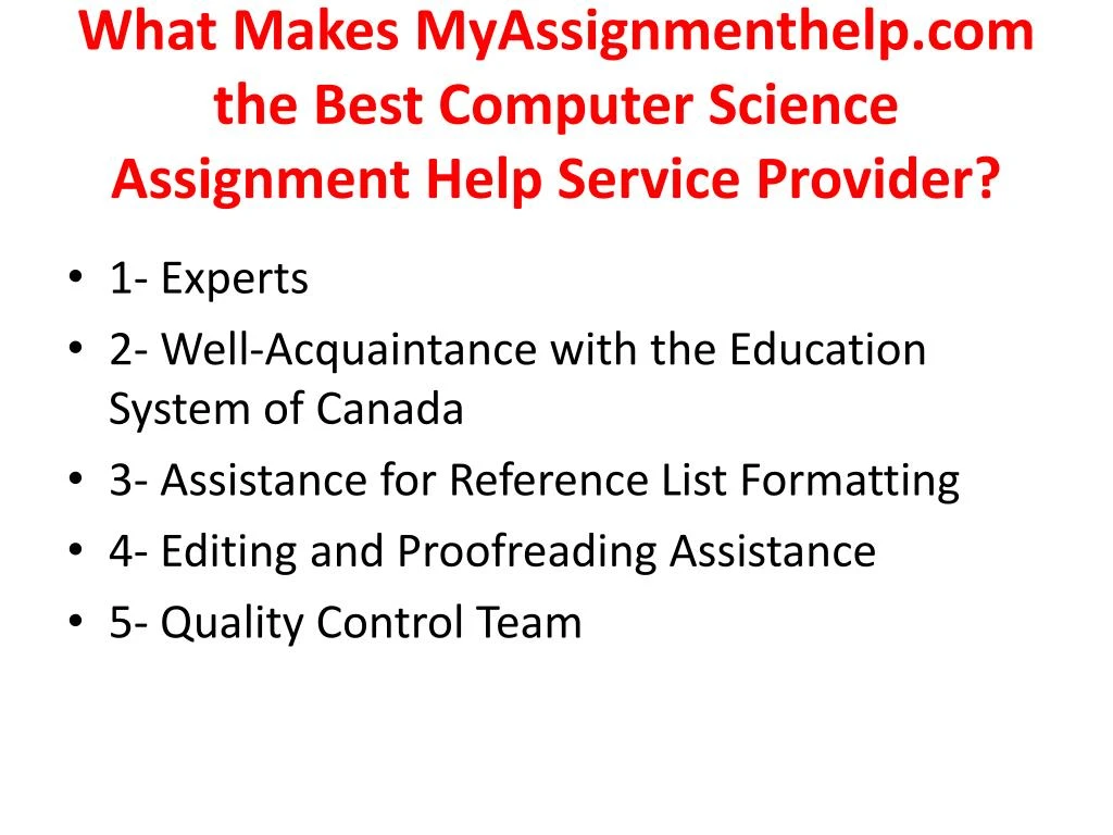 Best assignment service