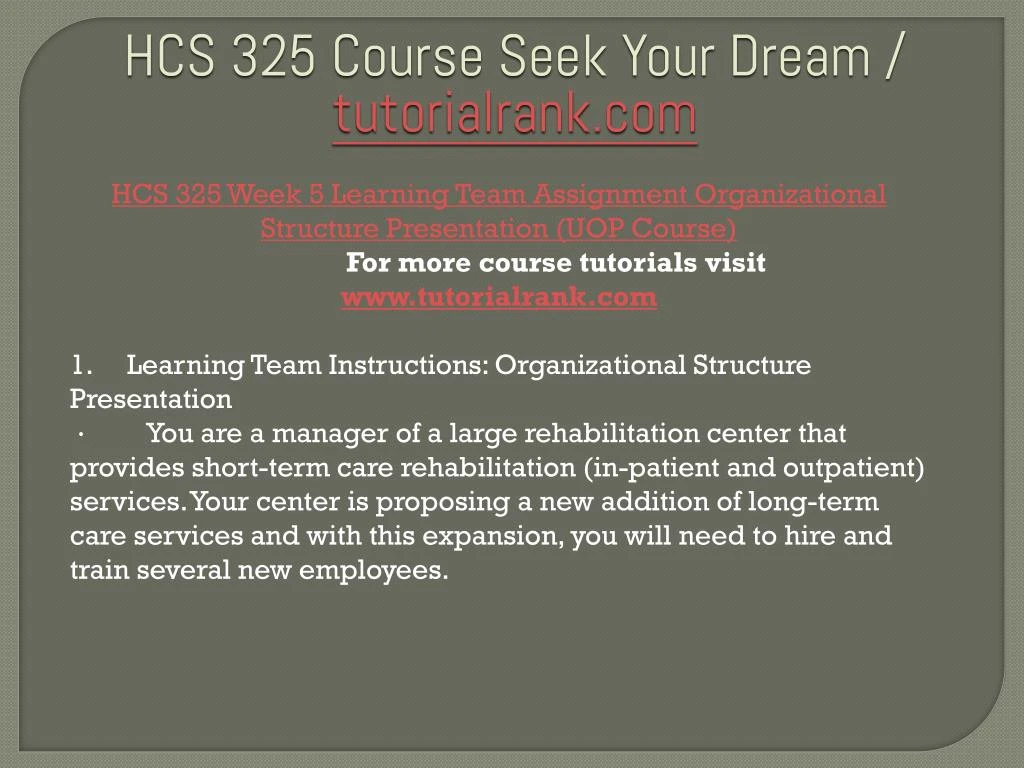 hcs 325 business proposal hcs 325 business proposal
