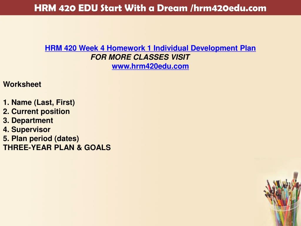 hrm 420 week 3 This pack of hrm 420 week 3 discussion question 1 consists of: identify at least two different employment selection processes utilized by your employer which process do you find to be the most beneficial and why. hrm 420 week 3 This pack of hrm 420 week 3 discussion question 1 consists of: identify at least two different employment selection processes utilized by your employer which process do you find to be the most beneficial and why.