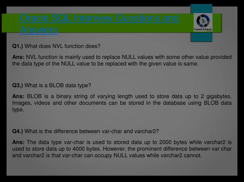 ppt-oracle-sql-interview-questions-and-answers-powerpoint