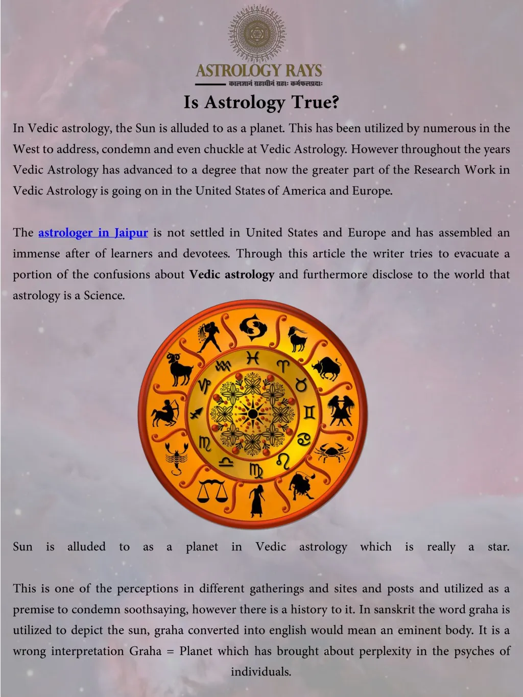 free true astrology