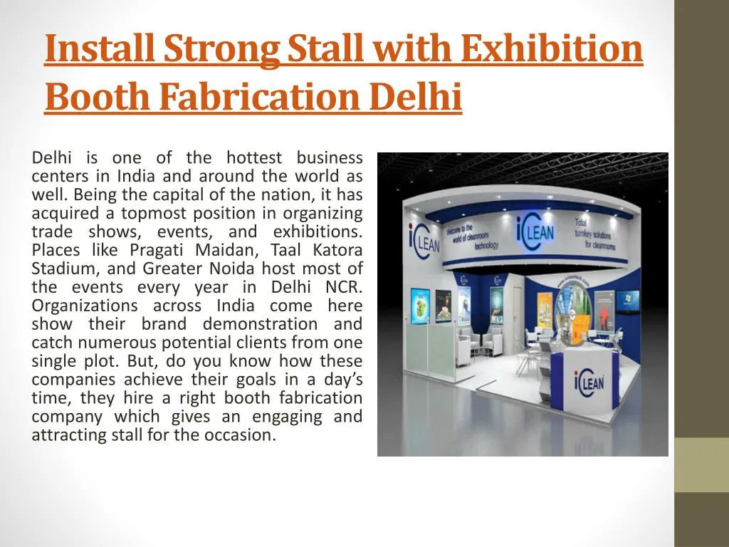 install strong stall with exhibition booth fabrication delhi n.