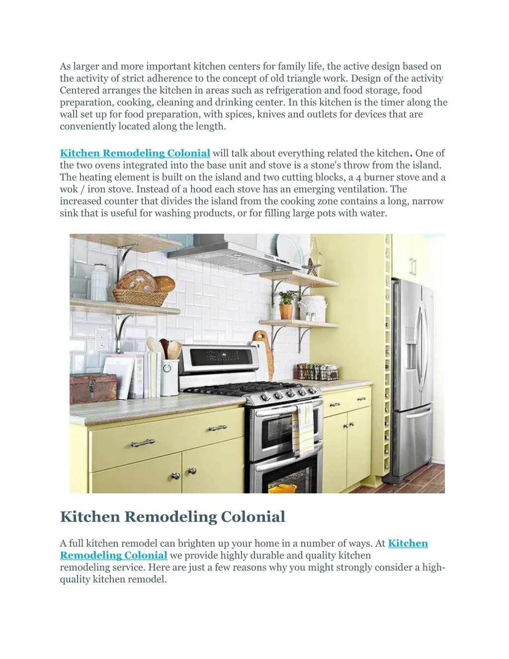 PPT - Kitchen Remodeling Colonial PowerPoint Presentation, free ...