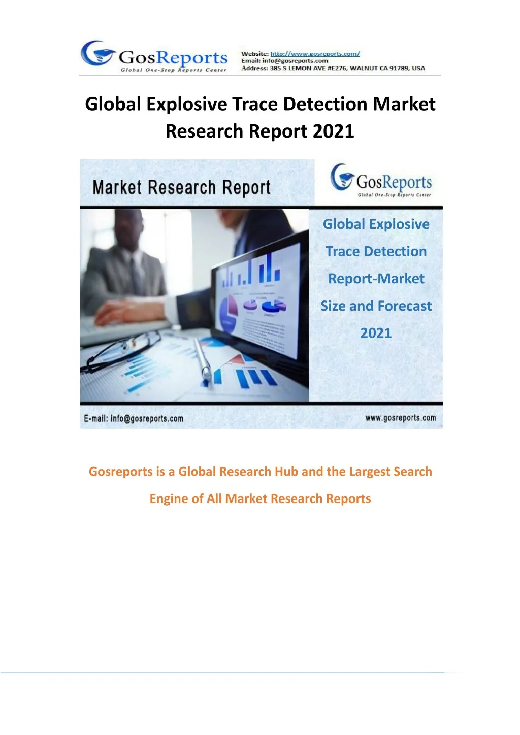 global explosive trace detection market research n.