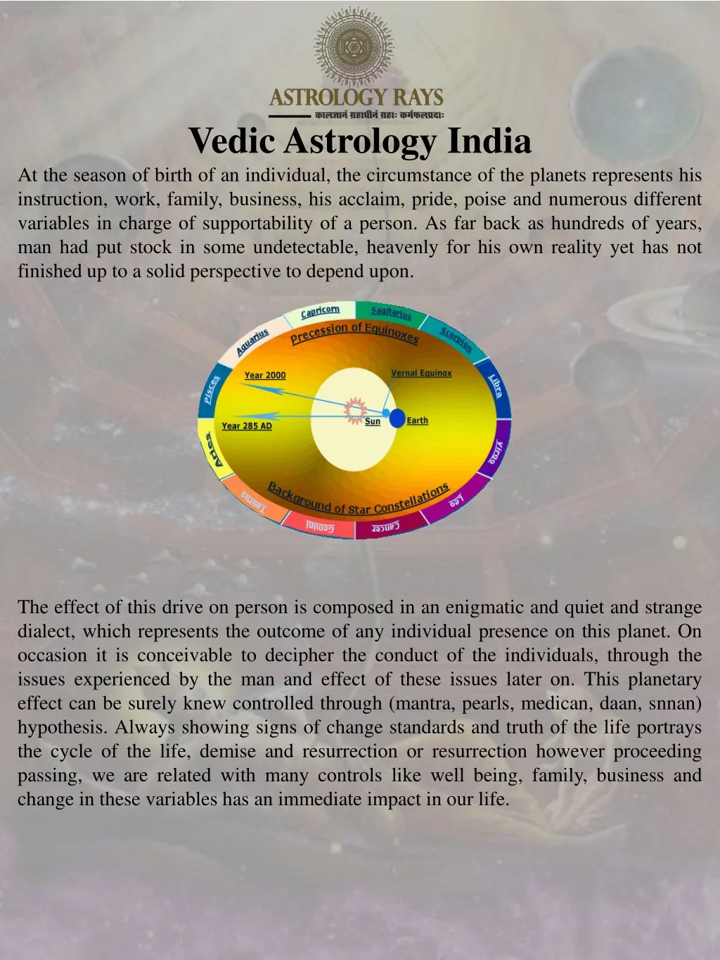 what is vara in vedic astrology