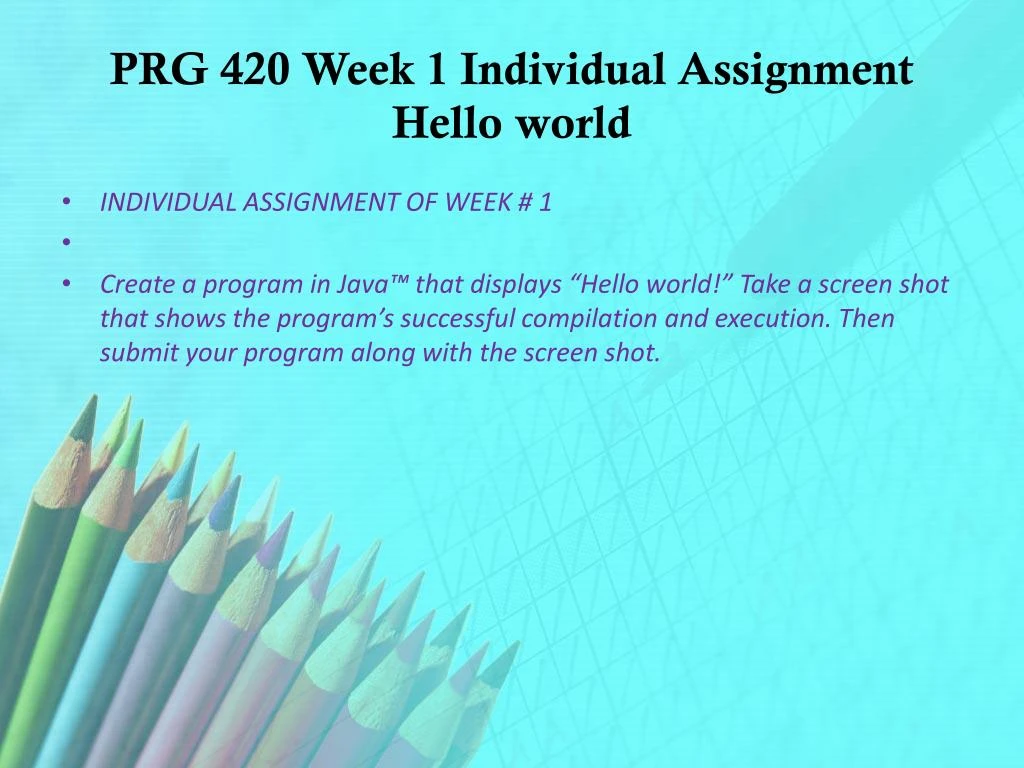 prg420 v10 week 4 individual assignment prg420 v10 week 4 individual assignment