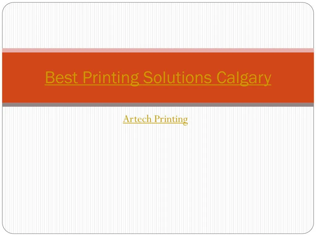 PPT Best printing solutions calgary PowerPoint Presentation, free