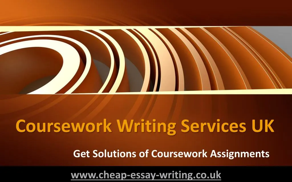 Coursework writing services