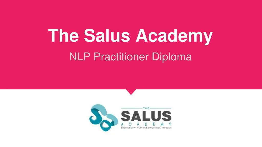 the salus academy nlp practitioner diploma n.
