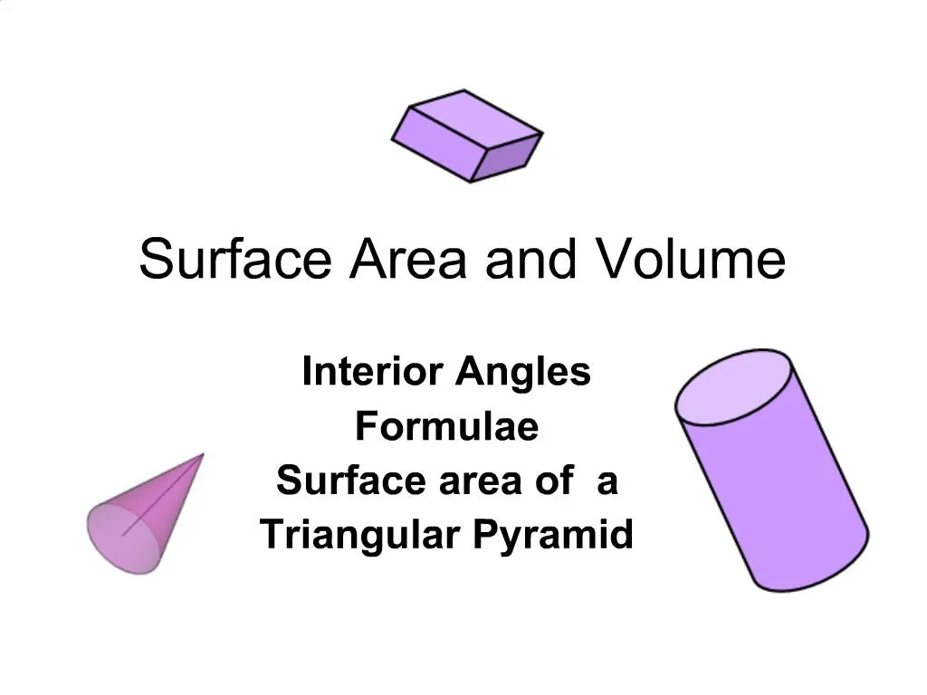 PPT - Surface Area and Volume PowerPoint Presentation, free download ...