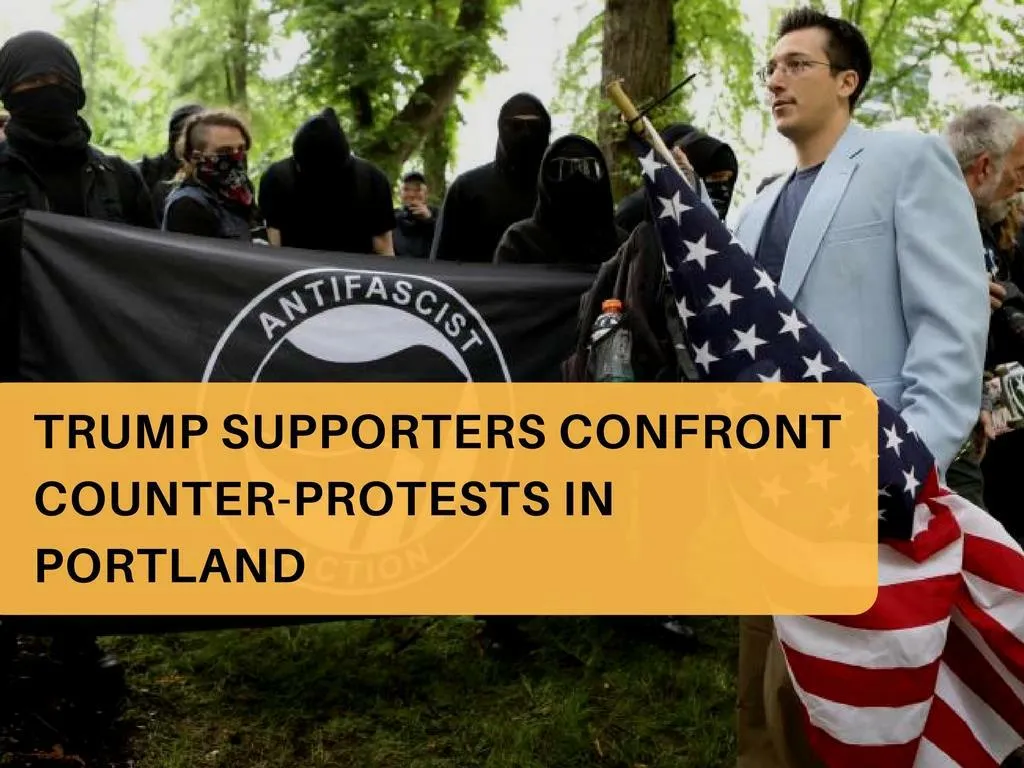 trump supporters confront counter protests in portland n.
