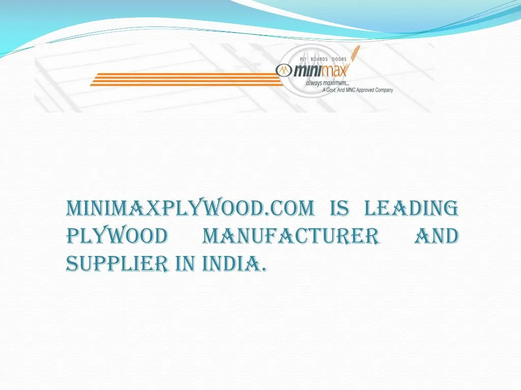 minimaxplywood com is leading plywood n.