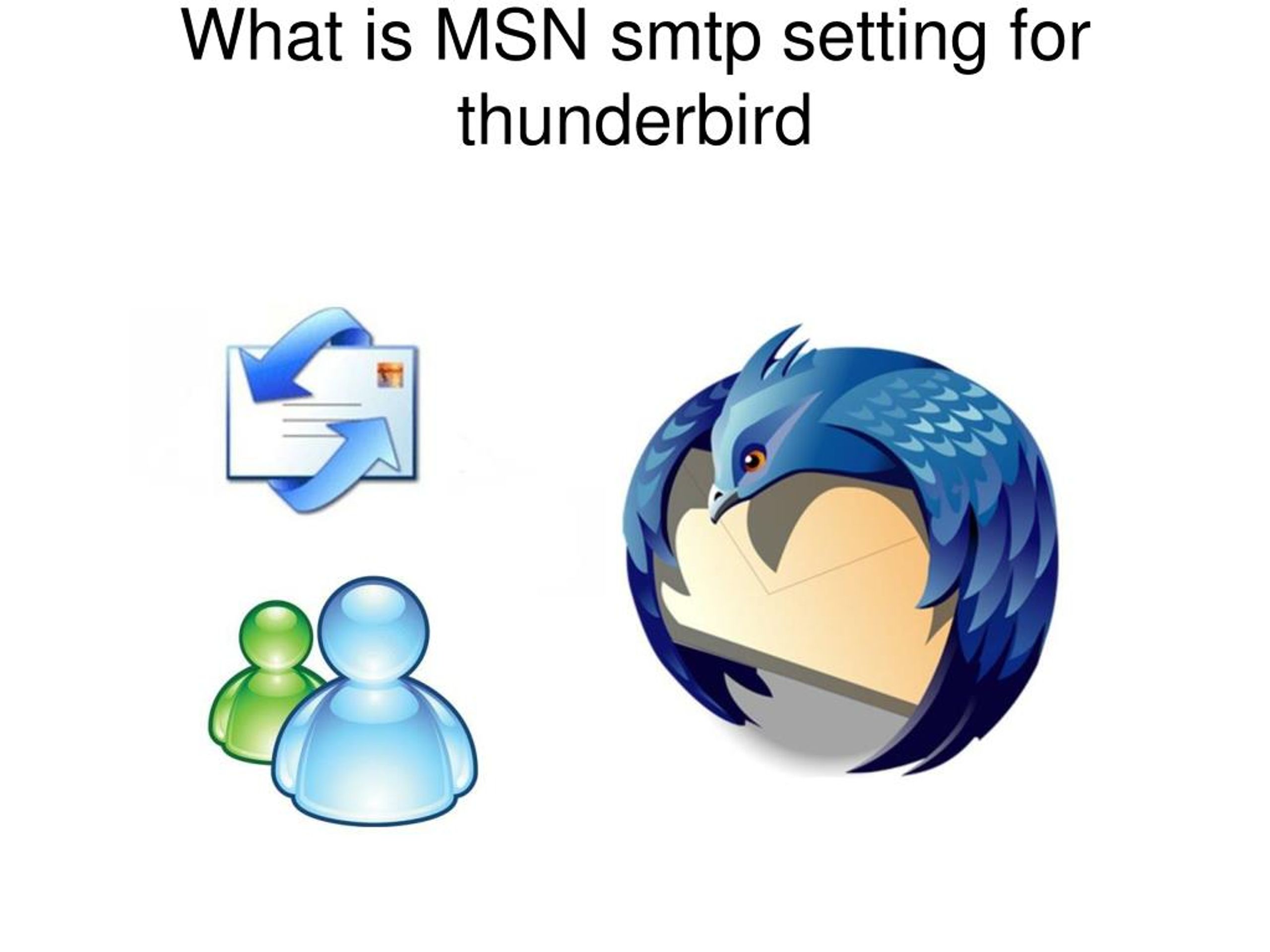thunderbird smtp settings