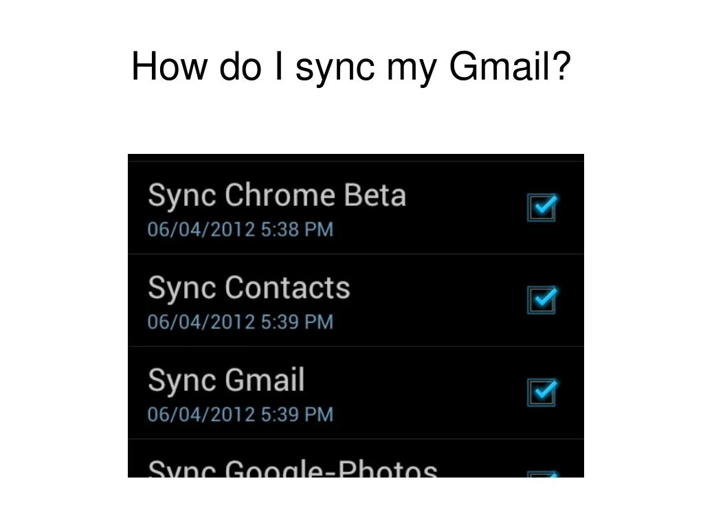 Sync My Contacts To Gmail