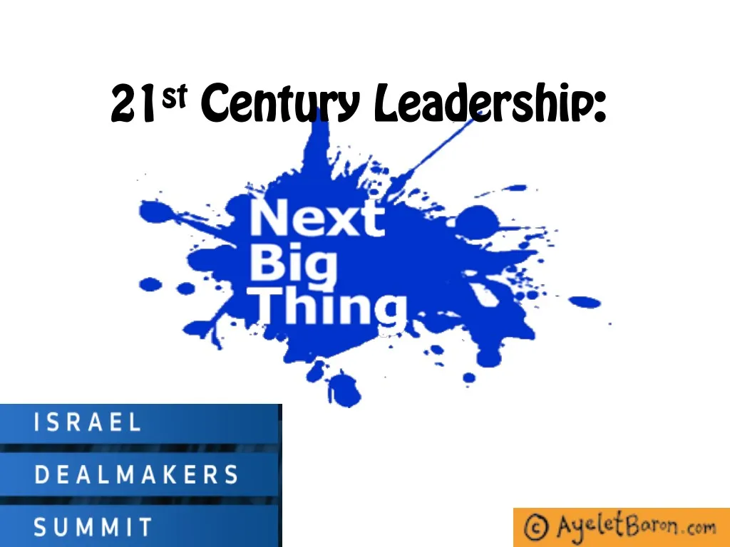 PPT 21st Century Leadership The Next Big Thing PowerPoint