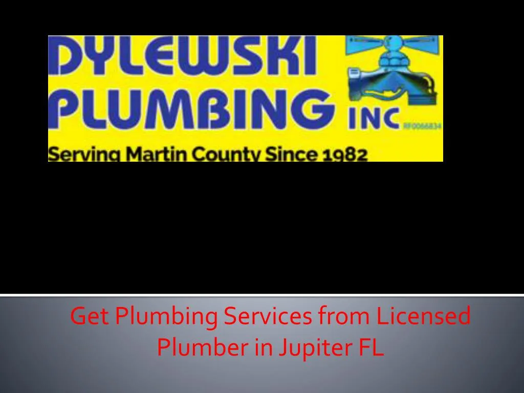 get plumbing services from licensed plumber in jupiter fl n.