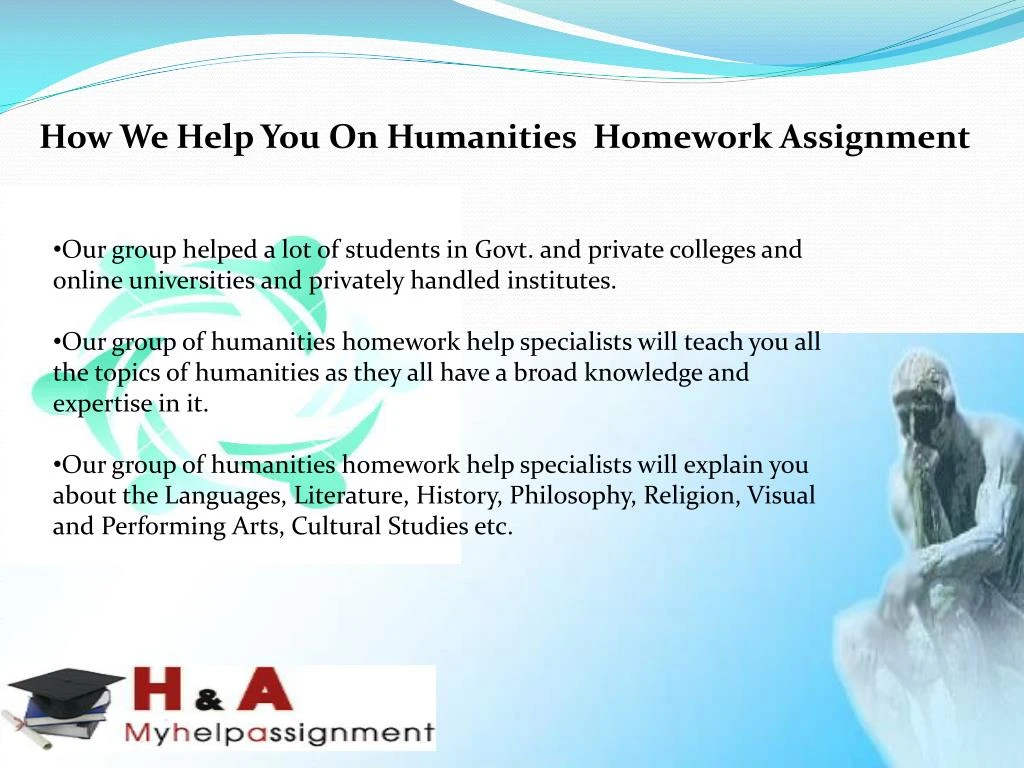 Arts humanities homework help