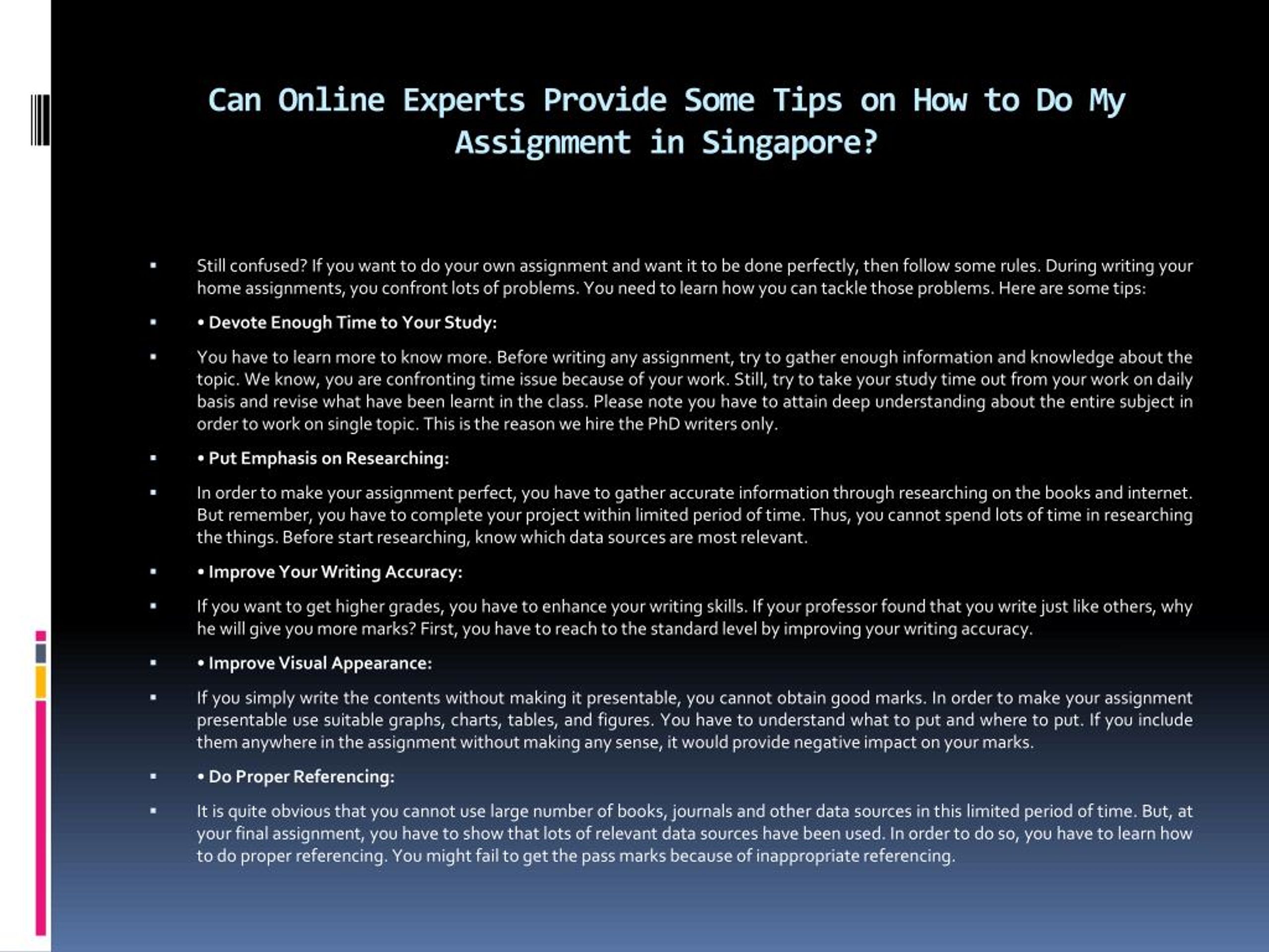 do my assignment singapore