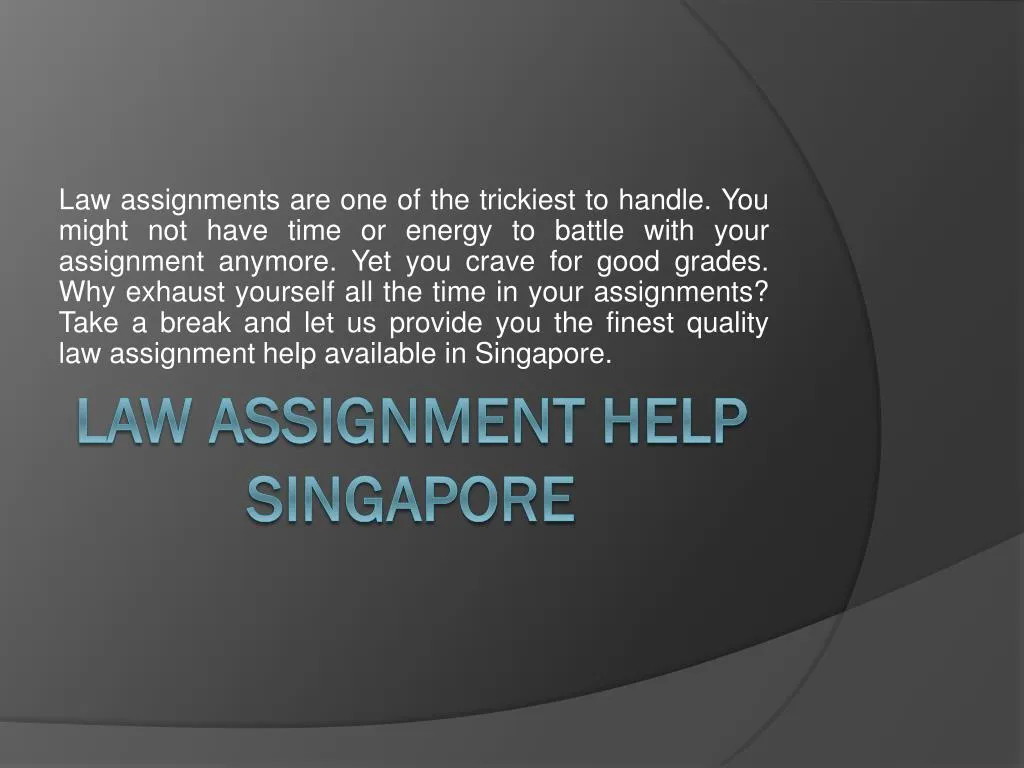 assignment of policy singapore