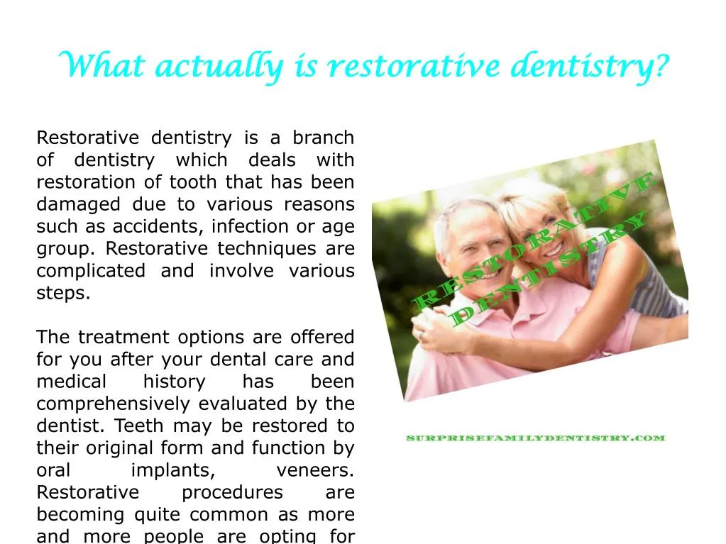 PPT Restorative Dentistry Sun City West, AZ PowerPoint Presentation