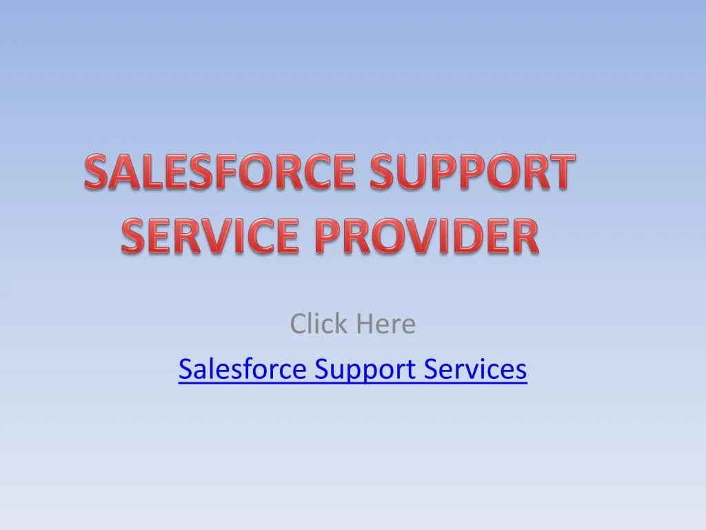 click here salesforce support services n.