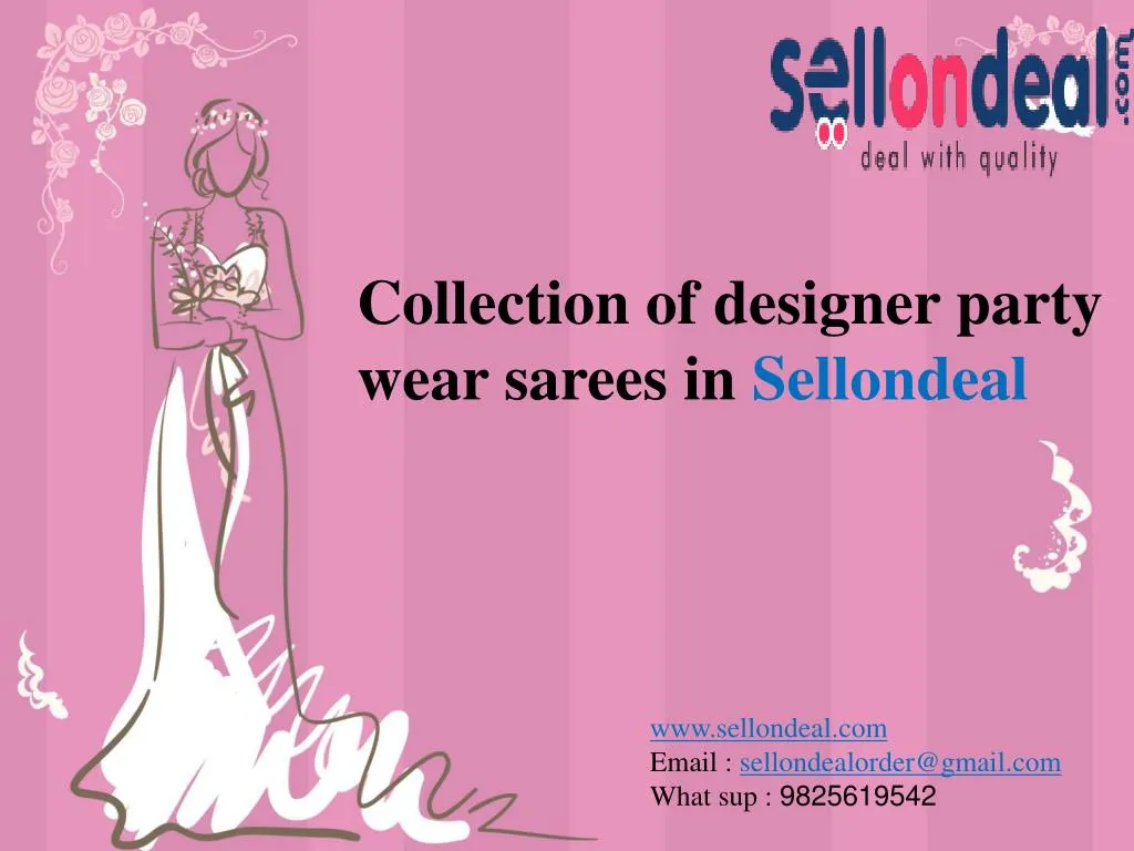 collection of designer party wear sarees n.