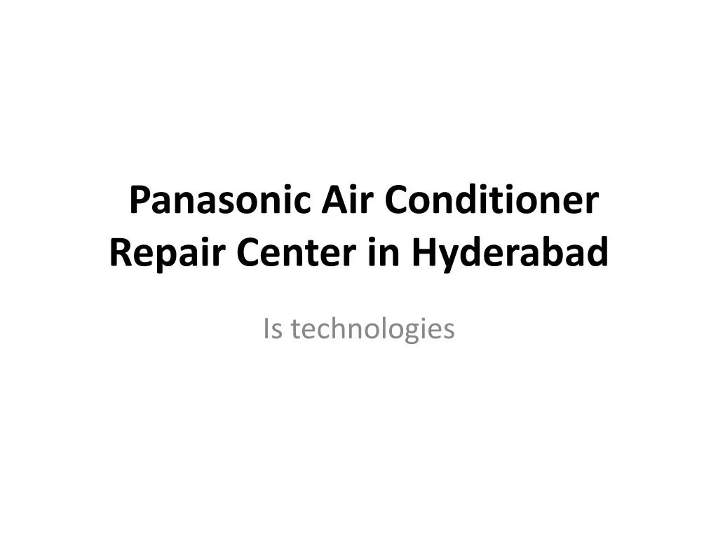 panasonic air conditioner repair center in hyderabad n.