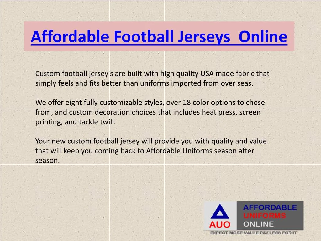 affordable football jerseys online n.