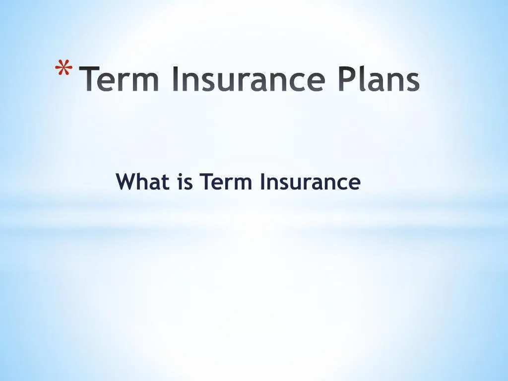 term insurance plans n.