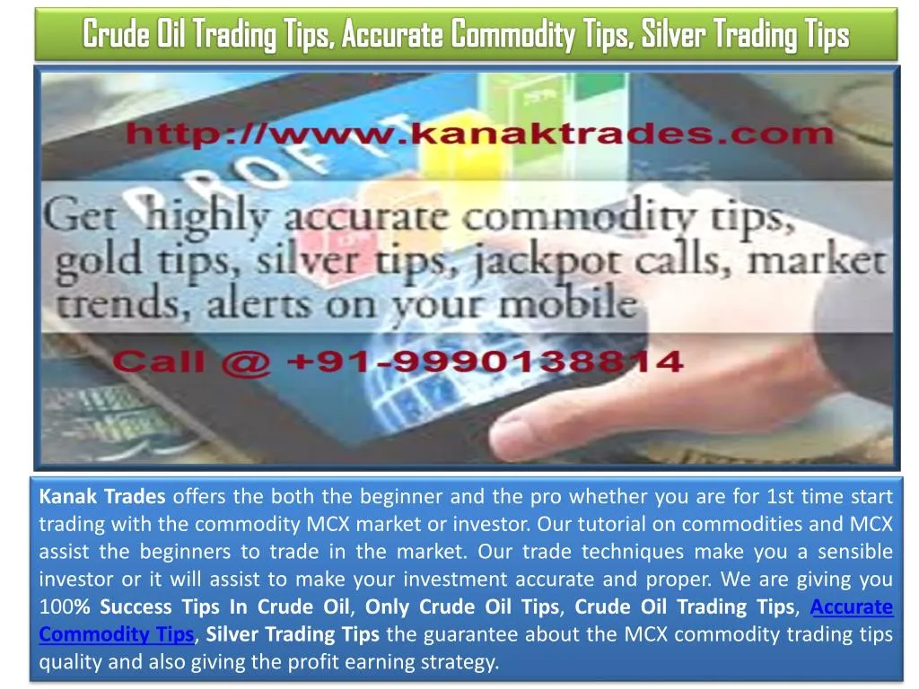 crude oil trading tips accurate commodity tips n.