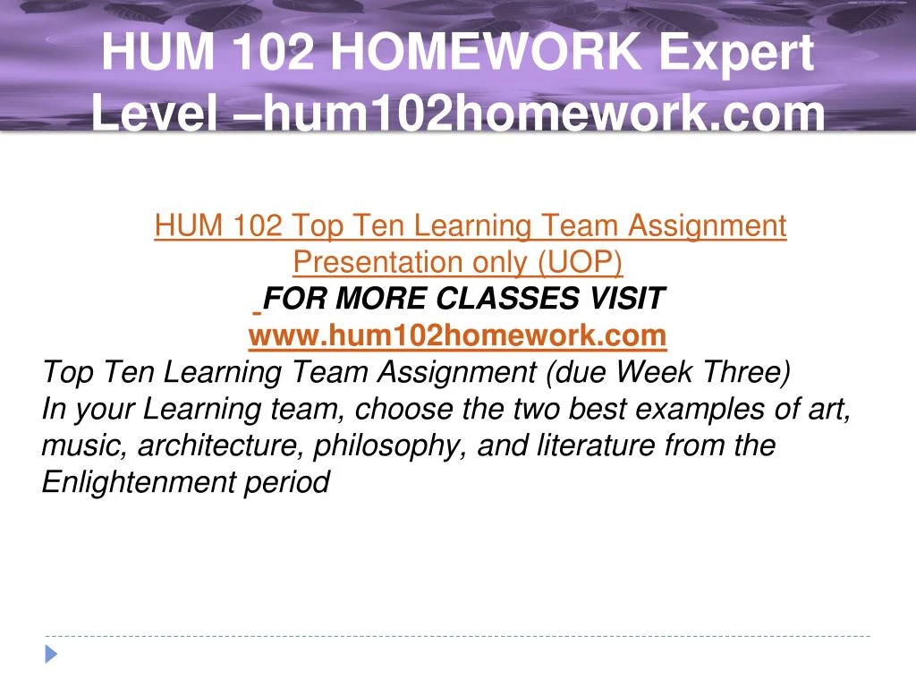 Homework expert