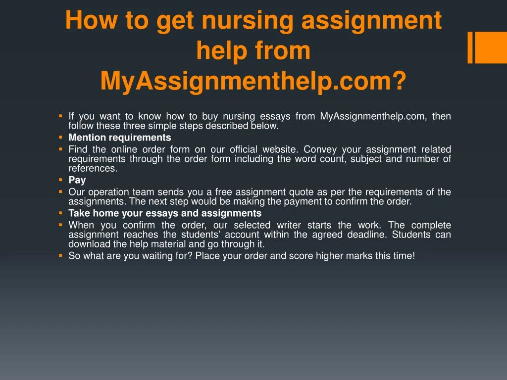 Nursing assignment help