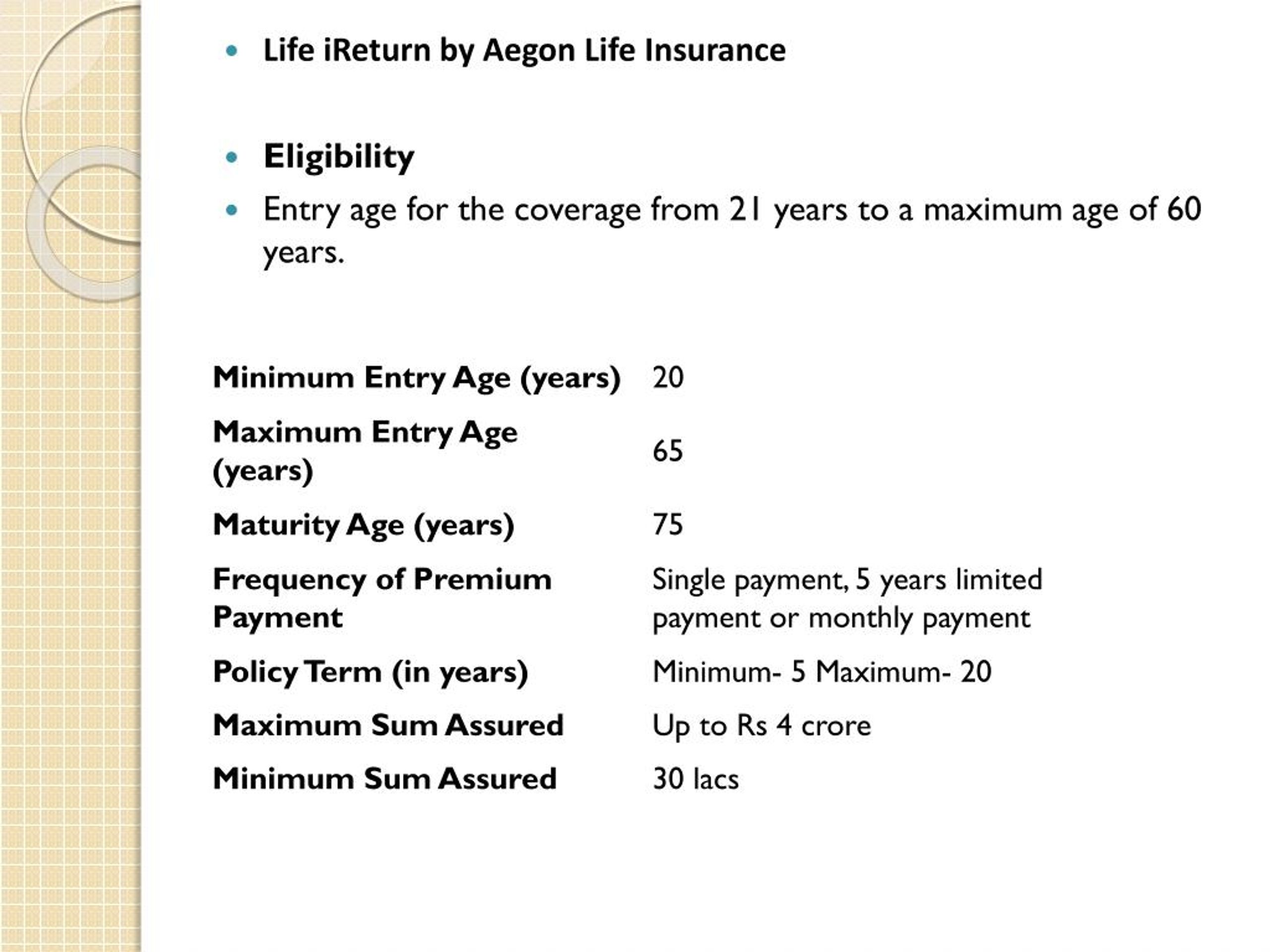 Ppt Aegon Life Insurance Company Powerpoint Presentation Free Download Id 7604170