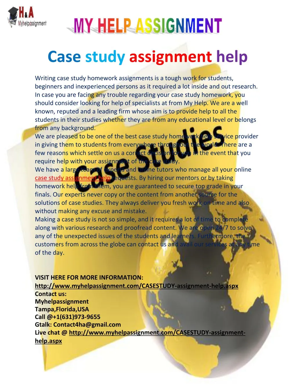 online case study assignment help